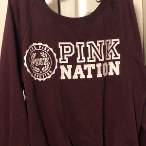VS PINK NATION CREWNECK
